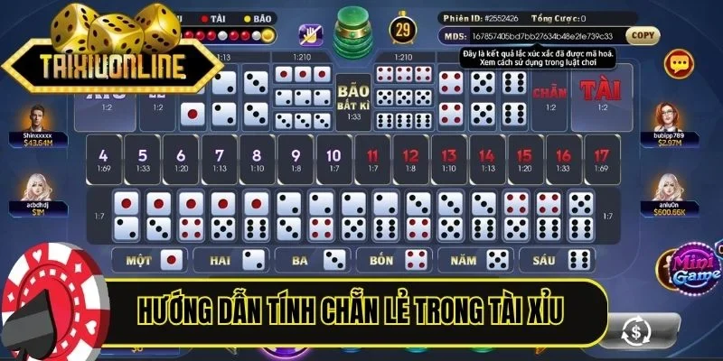 Hướng dẫn tính chẵn lẻ trong Tài Xỉu 